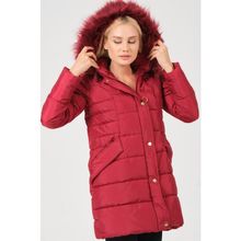 Dewberry Z6745 Bordo Kadın Kaban