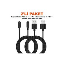 Dexmon Huawei Watch Fit 2/3/4/4 Pro - Huawei Band 10/9/8/7/6 Uyumlu Akıllı Saat Usb Şarj Aleti Kablosu