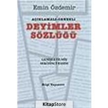Deyimler Sözlüğü / Emin Özdemir / Bilgi Yayınevi