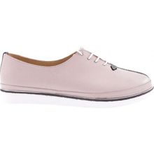 DGN 095 Gümüş Kadin Kalın Taban Bağcıklı Comfort Ayakkabı