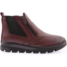 Dgn 10300 Bordo Kadın Fermuar Detaylı Bot