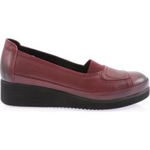 DGN 1084-22K Bordo Kadın Kalın Taban Comfort Ayakkabı