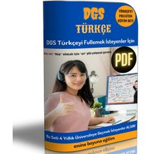 DGS Türkçe Hazırlık Kitabı 400 Sayfalık PDF Enine Boyuna Eğitim