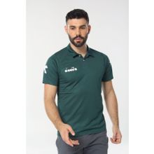 Diadora 1TSR06 Nacce Koyu Yeşil Polo Yakalı Erkek T-Shirt