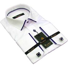 Dicotto Bordo Bieli Beyaz Micro Kumaş Kol Düğmeli Slim Fit Erkek Gömlek