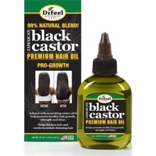 Difeel Jamaican Black Castor 75 ML Yavaş Uzayan Saçlara Özel Saç Bakım Yağı