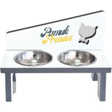 Diğer Pembe 2'li Çelik Kaseli Kedi ve Köpek Mama ve Su Kabı