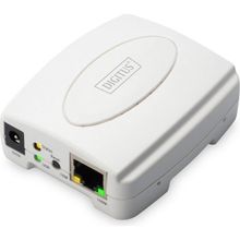 Digitus 1 Port Fast Ethernet Print Server, 1 X Usb 2.0 Port, 1 X Rj45digitus Usb Print Server, 1-Port 1X Rj45, 1X Usb A, Usb 2.0