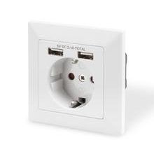 Digitus DA-70613 2 x USB Port Topraklı Sıva Altı Priz