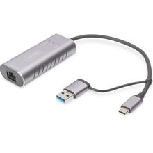 Digitus DN-3028 USB Type C - USB 3.0 to Gigabit 2.5G Ethernet Adaptörü