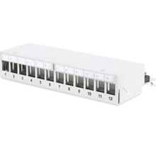 Digitus DN-93706 12 Port CAT6A 1U Boş Zırhlı Masaüsütü Patch Panel