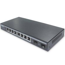 Digitus DN-95344 8 Port Gigabit PoE 86W 2 Port SFP Layer 2 Yönetilebilir PoE Switch