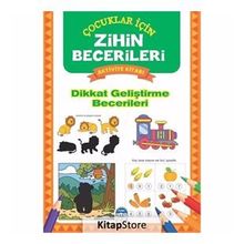 Dikkat Geliştirme Becerileri Çocuklar için Zihin Becerileri Aktivite Kitabı-Martı Yayınları