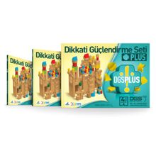 Dikkati Güçlendirme Seti Plus Materyalli - 4 Yaş Kutulu - Osman Abalı