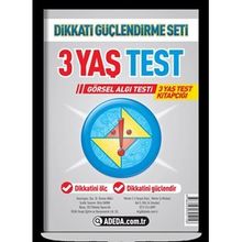 Dikkati Güçlendirme Seti Test (3 Yaş) Adeda Yayınları