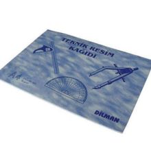 Dilman A4 Yatay 12'li Paket Teknik Resim Kağıdı