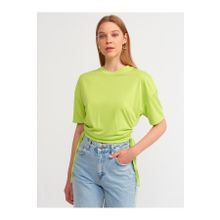 Dilvin 3790 Lime Yanı Bağcıklı Tshirt