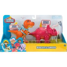 Dino Ranch DNA02000-DNR0007 Biscuit & Angus Delüks Figür Paketi