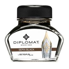 Diplomat D41001001 30 Sepia Siyah Şişe Mürekkep