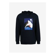 Discovery D3WM-SWT35 Expedition Lacivert Erkek Kapüşonlu Loose Fit Baskılı Sweatshirt