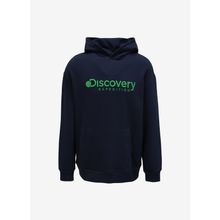 Discovery Expedition D3WM-SWT28 Lacivert Kapüşonlu Nakışlı Erkek Sweatshirt