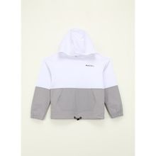 Discovery Expedition D4SG-SWT3086 Beyaz Blok Desenli Kadın Sweatshirt