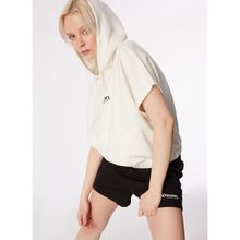 Discovery Expedition D4SL-SWT3031 Beyaz Kadın Kapüşonlu Relaxed Baskılı Sweatshirt