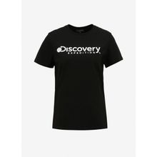 Discovery Expedition D4SL-TST3053 Siyah Kadın Bisiklet Yaka T-Shirt