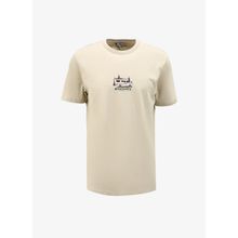 Discovery Expedition D4SM-TST3258 Bej Bisiklet Yaka Relaxed Baskılı Erkek T-shirt