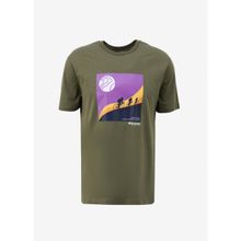 Discovery Expedition D4SM-TST3265 Haki Erkek Bisiklet Yaka Relaxed Baskılı T-Shirt
