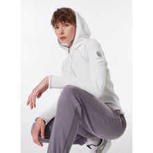 Discovery Expedition D4WL-SWT3006 Kırık Beyaz Kapüşon Relaxed Düz Kadın Sweatshirt