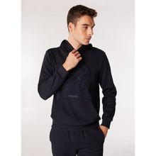 Discovery Expedition D4WM-SWT3076 Lacivert Kapüşon Relaxed Baskılı Erkek Sweatshirt