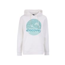 Discovery Expedition D4WM-SWT3257 Kırık Beyaz Erkek Kapüşon Relaxed Baskılı Sweatshirt