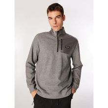 Discovery Expedition D4WM-SWT3285 Gri Melanj Dik Relaxed Düz Erkek Sweatshirt