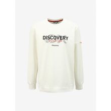 Discovery Expedition DS4M-SWT3238 Beyaz Bisiklet Yaka Baskılı Erkek Sweatshirt