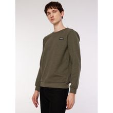 Discovery Expedition OLIV Bisiklet Yaka Haki Erkek Sweatshirt