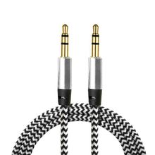 Diwu Aux Stereo 3.5 mm Beyaz Data Ses Örgü Kablo