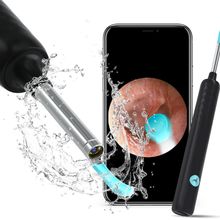 DJROLL Kulak balmumu giderme, kulak kiri sökücü alet, HD kameralı kulak kamerası, 1080P FHD kablosuz kulak otoskopu, 6 LED ışıklı, iOS, Android veya iPad ve akıllı telefonlar için kulak balmumu