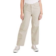 Dockers Kadın High Waist Jean Cut Straight Fit Pantolon, Bej, 28W