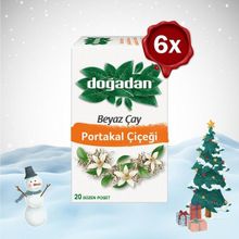 Doğadan Yılbaşı Paketi Beyaz Çay Portakal Çiçeği 34 G 20 'li x 6