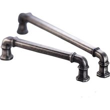 Doğanlar Kapı Kolları 128 mm Gusto Antik Gümüş Mobilya Kulp