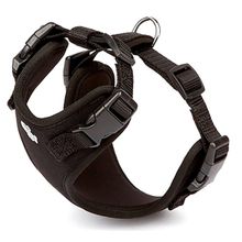 Doggie 1.5x40-50 cm Black Havalı Dokumadan El Yapımı Köpek Göğüs Tasması