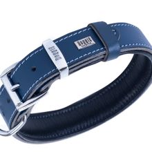 Doggie 3,5x52-60 cm Royal Mavi Fırstclass Gerçek Deriden El Yapımı Köpek Boyun Tasması
