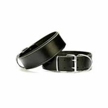 Doggie 5x55-65 cm Black Çift Kat Deri Extra Güçlü Sade Boyun Tasma
