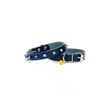 Doggie BKT-12-MV 11.2x26 cm Mavi Large Nazar Boncuklu Kedi ve Küçük Irk Köpek Tasması