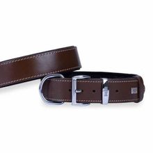 Doggie Çift Kat Deri Kahverengi 4x47-55 cm Köpek Boyun Tasması