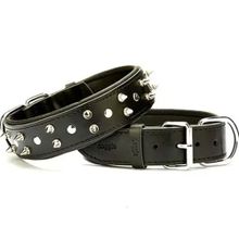 Doggie El Yapımı Çivili Siyah 4x47-55 cm Köpek Boyun Tasması