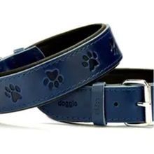 Doggie El Yapımı Mavi 2x35-40 cm Köpek Boyun Tasması