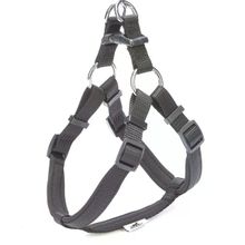 Doggie Hava Alan Dokumadan El Yapımı Siyah 1.5x35-45 cm Köpek Göğüs Tasması