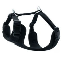 Doggie Hava Alan Dokumadan El Yapımı Siyah 1.5x40-50 cm Köpek Göğüs Tasması